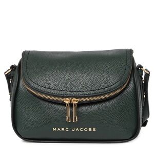 Marc Jacobs Groove Leather Mini Messenger Bag in Kombu Green